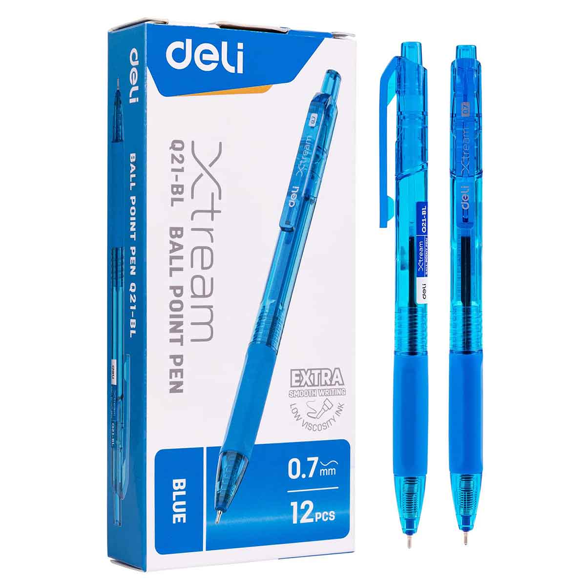 Deli Xtream kemijska olovka 0.7mm plava