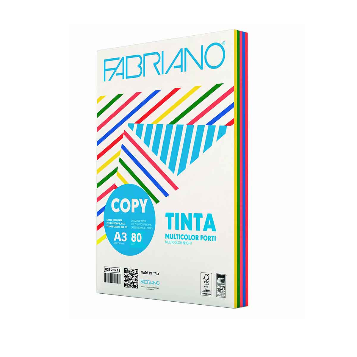 Fabriano Copy Tinta Multicolor A3 80gr. mix tamnih boja