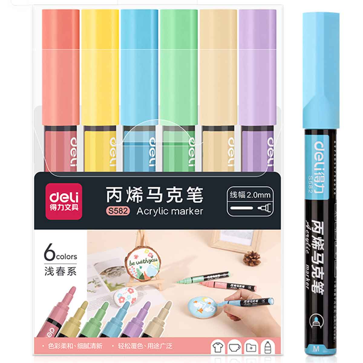 Akrilni Pastel Markeri Deli u Setu 6/1