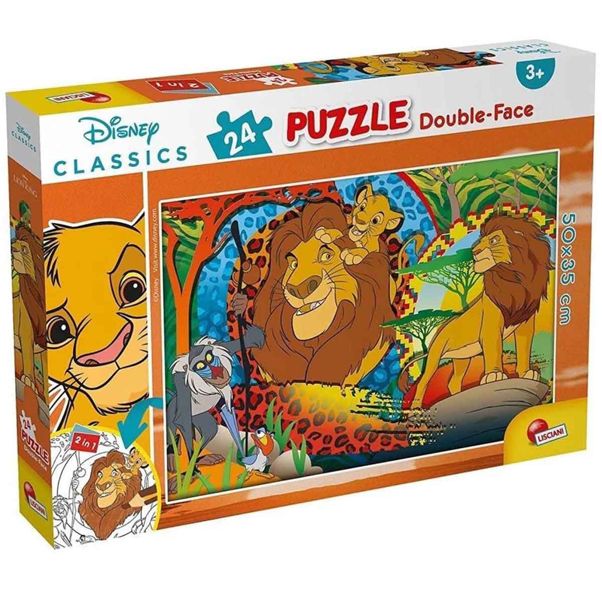 Dvostrane Puzzle Disney Kralj Lavova