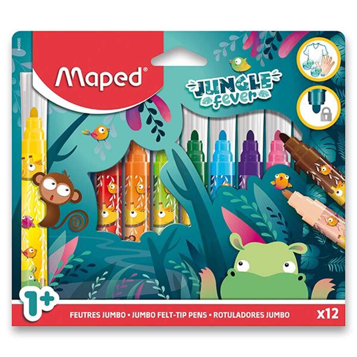 Flomasteri Maped Jumbo Jungle 12/1